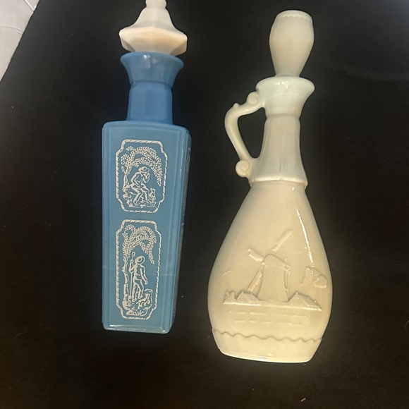 Blue and White Decorative Ceramic Bottles - Picture 2 of 2